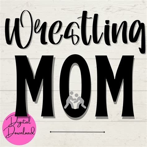 Wrestling Mom SVG Wrestling SVG Mom SVG Files Cut Files For Cricut