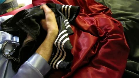Playing In Satin Pajamas Satin Sheets And Adidas Shorts English Gay In English Porn XHamster