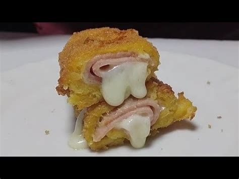 Rollo de Plátano Maduro con Jamón y Queso deliciosos rollos de plátano