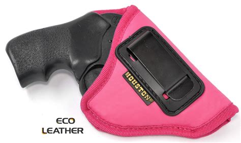 ECO- LEATHER Pink Holster IWB with metal clip – Houston Gun Holsters, LLC