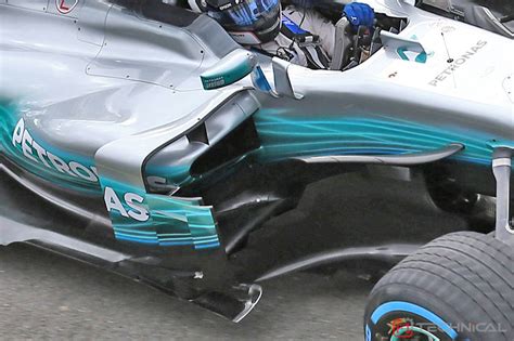 Mercedes Amg F W Bargeboard Detail Photo Gallery F Technical Net