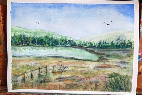 watercolor loose landscape | Skillshare Student Project