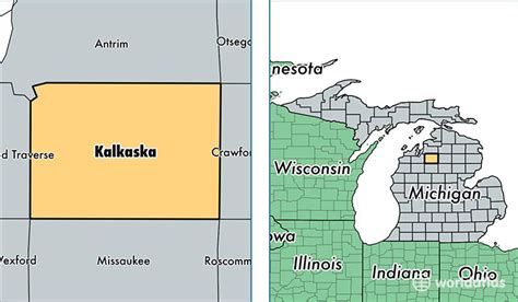 Kalkaska County, Michigan / Map of Kalkaska County, MI / Where is ...