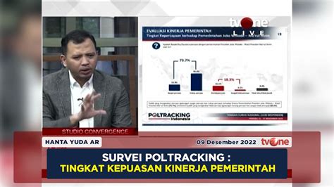 Survei Poltracking Tingkat Kepuasan Kinerja Pemerintah TvOne YouTube