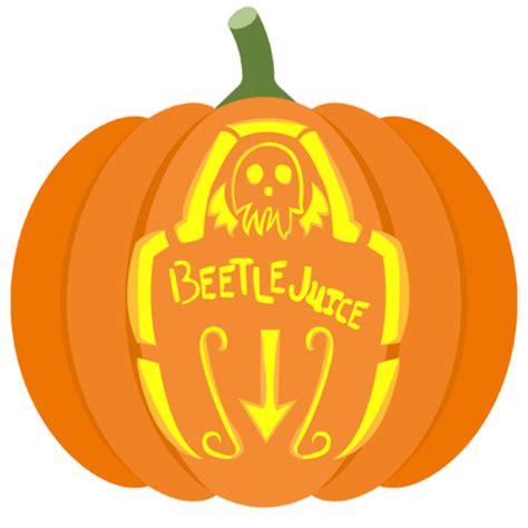 Beetlejuice Tombstone Pumpkin Stencil | Free Printable Papercraft Templates