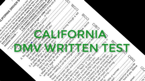 Printable California Dmv Practice Test Prntbl Concejomunicipaldechinu