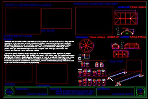 Detalles Constructivos De Techumbre En Dwg Kb Librer A Cad