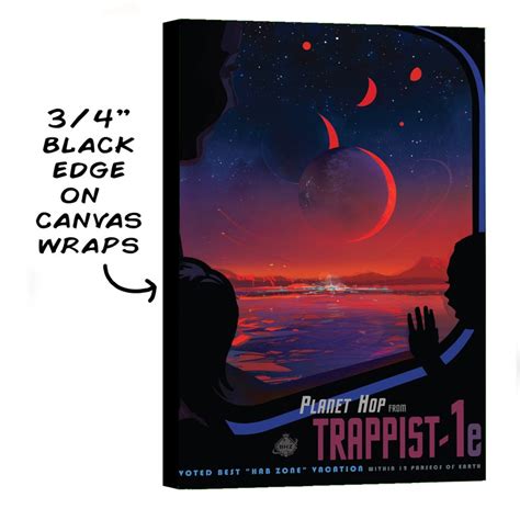 Nasa Trappist 1e Travel Poster Etsy