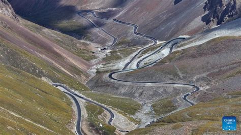 Aerial View Along Duku Highway In China S Xinjiang Silk Road Of China Web