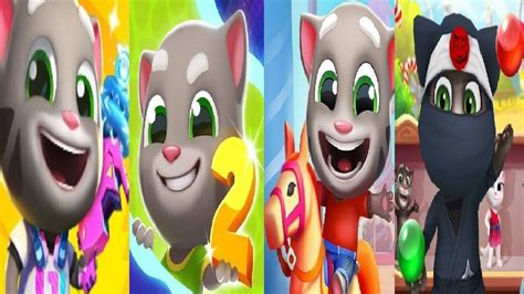 TALKING TOM GOLD RUN 2 VS TALKING TOM FUN FAIR Tom Bubble Shooter Ninja