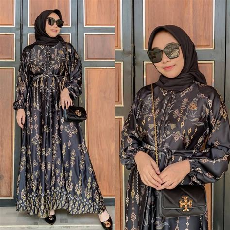 Jual New Gamis Silk Dress Terbaru Kekinian Gamis Wanita Gamis Maxmara