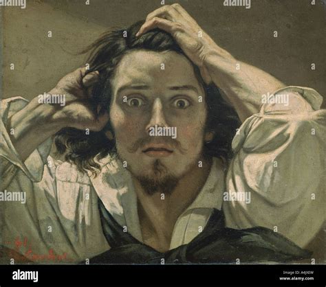 Gustave Courbet Der Verzweifelte Mann Selbstportr T Fotos Und