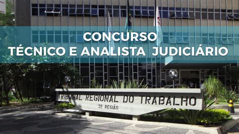 Concurso Trt Mg Edital Autorizado Para T Cnicos E Analistas