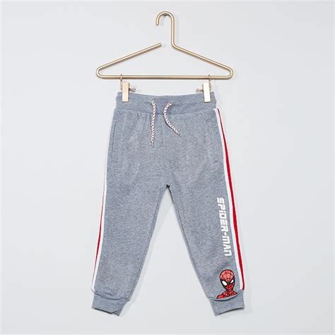 Pantalón de chándal con franjas Niño 3 12 años gris chiné Kiabi