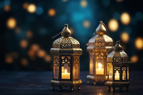 Premium Photo Illuminated Nights Ramadan Magic