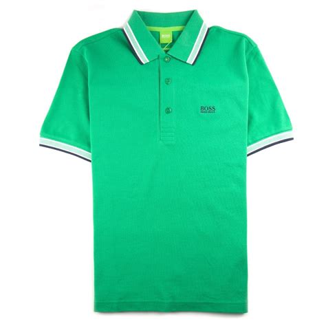 Hugo Boss Paddy Short Sleeve Polo Shirt Green | ONU