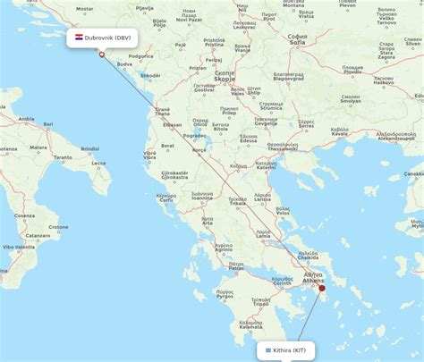 Flights From Kithira To Dubrovnik Kit To Dbv Flight Routes