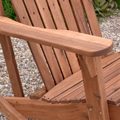 Plant Theatre Adirondack Chair Acacia Hardwood Outdoor Rocking Chairs