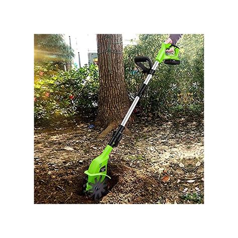 Buy qwertyuio Garden Tiller Cultivator Cordless Rotavator, Garden ...