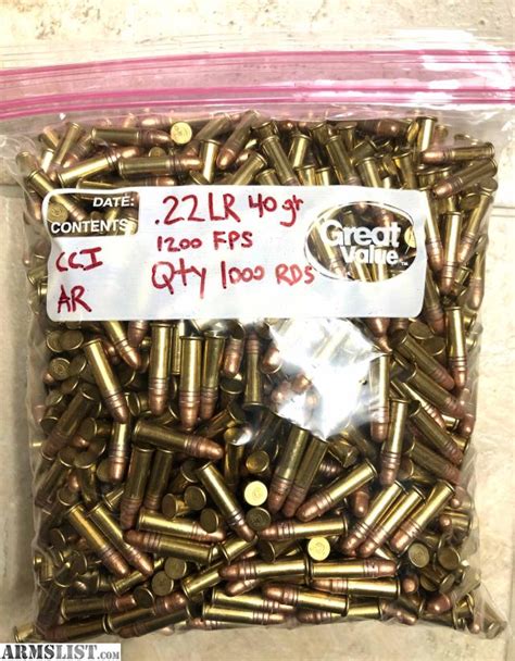 Armslist For Sale 22 Ammo 40gr Cci Ar Tactical And Mini Mag 1000 Count 22 Lr 22lr