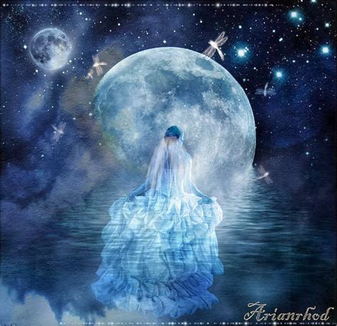 Dragonsfaerieselvesandtheunseen Arianrhod Moon Goddess Of The Silver Wheel