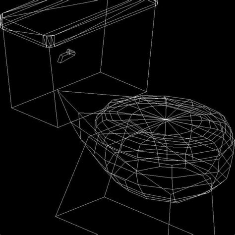 Toilet 3D DWG Model for AutoCAD • Designs CAD