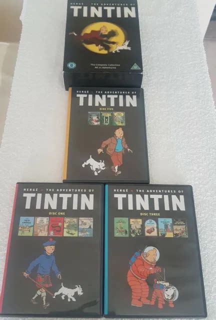 THE ADVENTURES OF Tintin Complete Collection DVD 5 Disc Set EUR