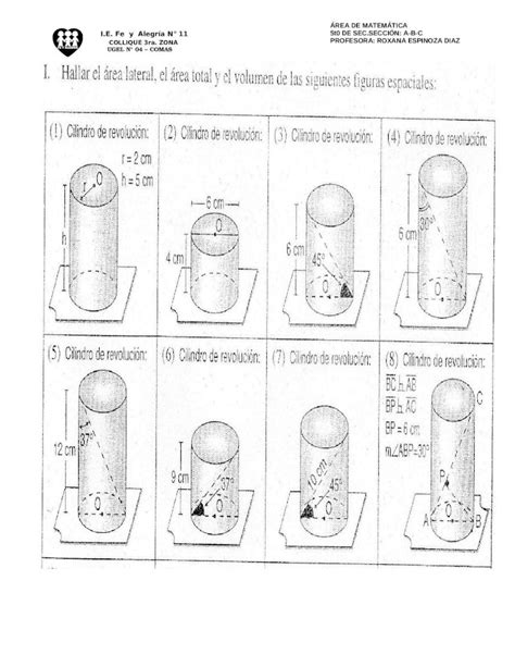 Docx Volumen Area De Cilindro Dokumen Tips