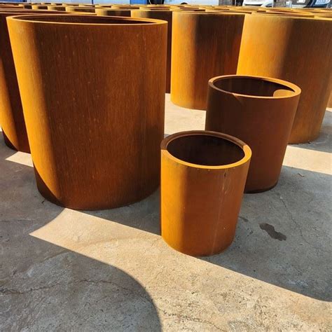 Fournisseurs Fabricants Usine De Pots De Fleurs En Acier Corten