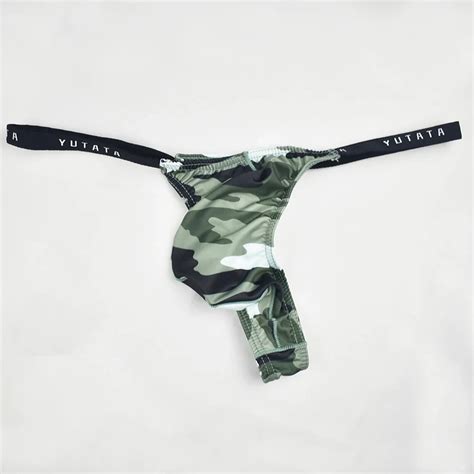 Perizoma Mimetico Da Uomo Mini Bikini Sexy Custodia Intima Elastica Perizoma Migliora