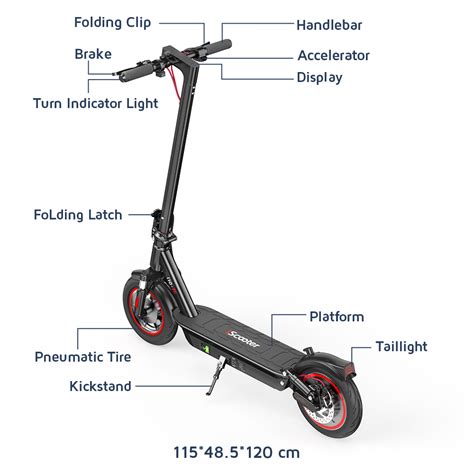 Opvouwbare City E Scooter IScooter I10 650W 36V 15Ah 45KM 40km H 10