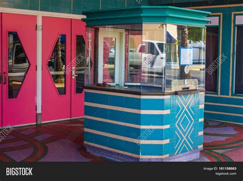 Retro Ticket Booth Image And Photo Free Trial Bigstock