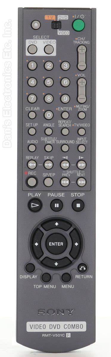 Buy Sony Rmt V C Rmtv C Dvd Vcr Combo Player Dvd Vcr Remote