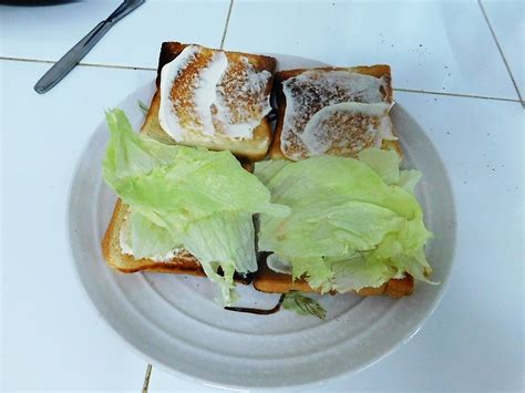 Sardine And Sliced Egg Sandwich Thailand 1 Dollar Meals