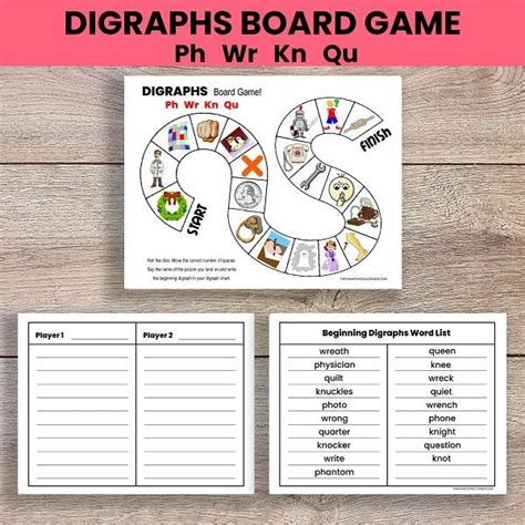 Digraphs Board Game 2