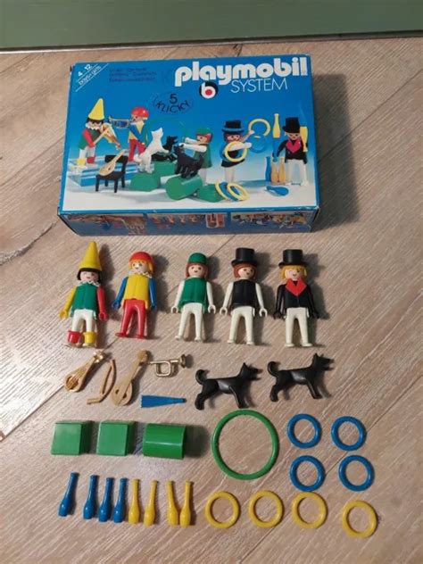 PLAYMOBIL 3513 CIRQUE jongleurs et clown avec boîte d origine EUR 40 00