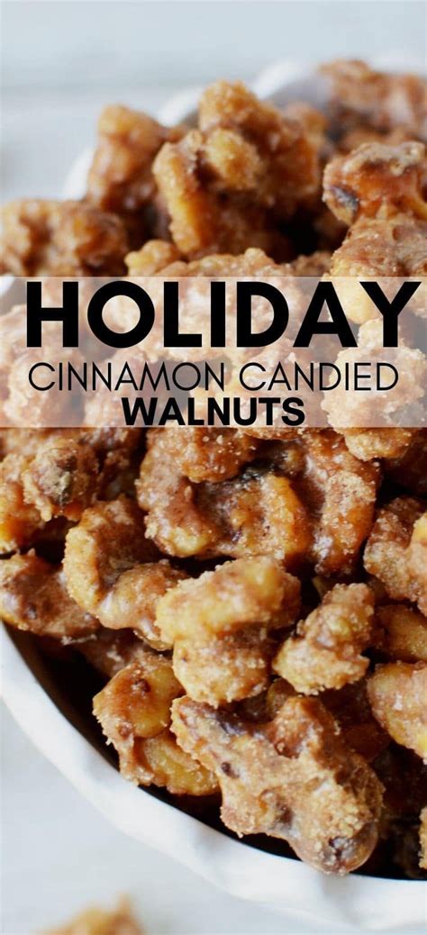 Candied Walnuts With Cinnamon And Sugar Are A Delicious Way To Snack