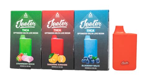 Jeeter Thca Optimized Delta Live Resin 3g Disposable 3 000mg Display Of 6