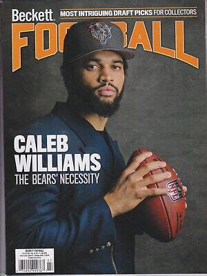 Football Beckett Price Guide Magazine July Caleb Williams Cover Ebay