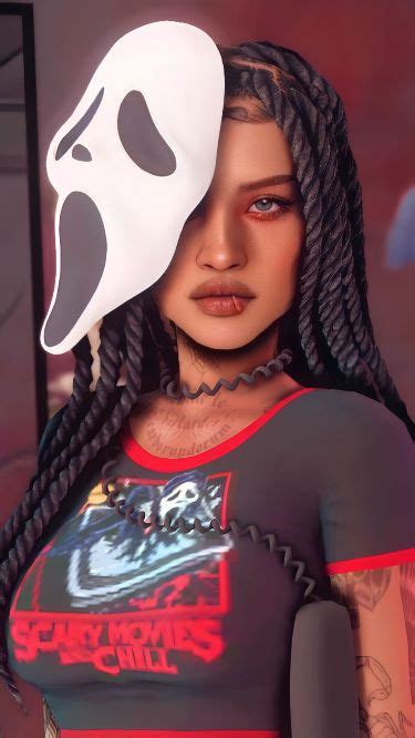 ♥ Ghostface Halloween Special ♥ Bubblysimsie In 2024 Sims Hair