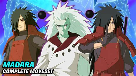 All Madara Complete Moveset Comboultimate Jutsuawakening Naruto X