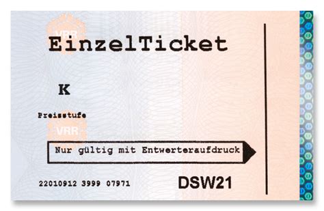 Einzelticket Dsw