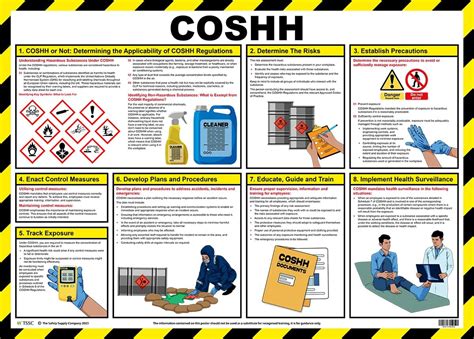 Control Of Substances Hazardous To Health COSHH Laminated Poster