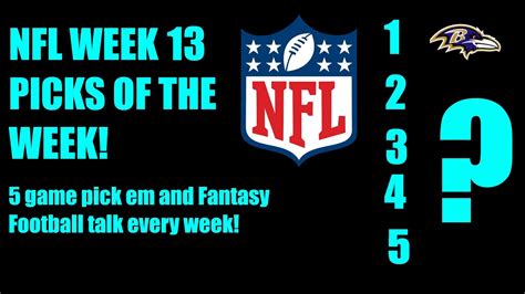 Nfl Picks Of The Week Week 13 Gtd Pickem Youtube