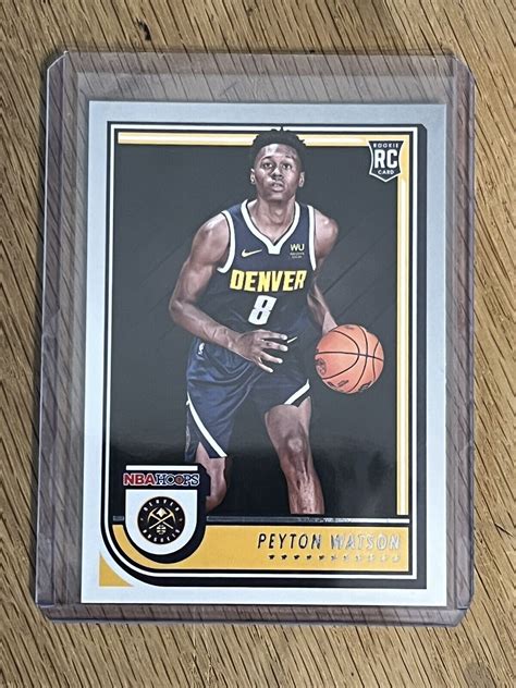 2022 23 Panini NBA Hoops Rookies 275 Peyton Watson RC For Sale