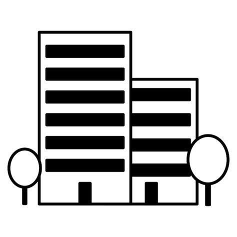 Icono De Edificio De Varios Pisos Ilustraci N Vectorial Eps