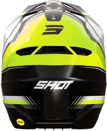 Shot Race Gear Casque Shot Furious Kid Tracer Neon Yellow Glossy Colizey