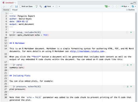 Chapter Writing Reports In R Markdown R Without Statistics