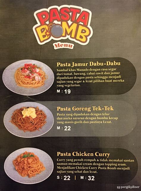 Selalu Diperbarui Menu Pasta Bomb Puri