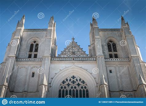 Architectural Detail Of Saint Pierre Cathedral In Nantes Stock Image